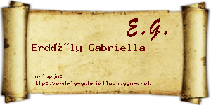Erdély Gabriella névjegykártya