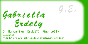 gabriella erdely business card